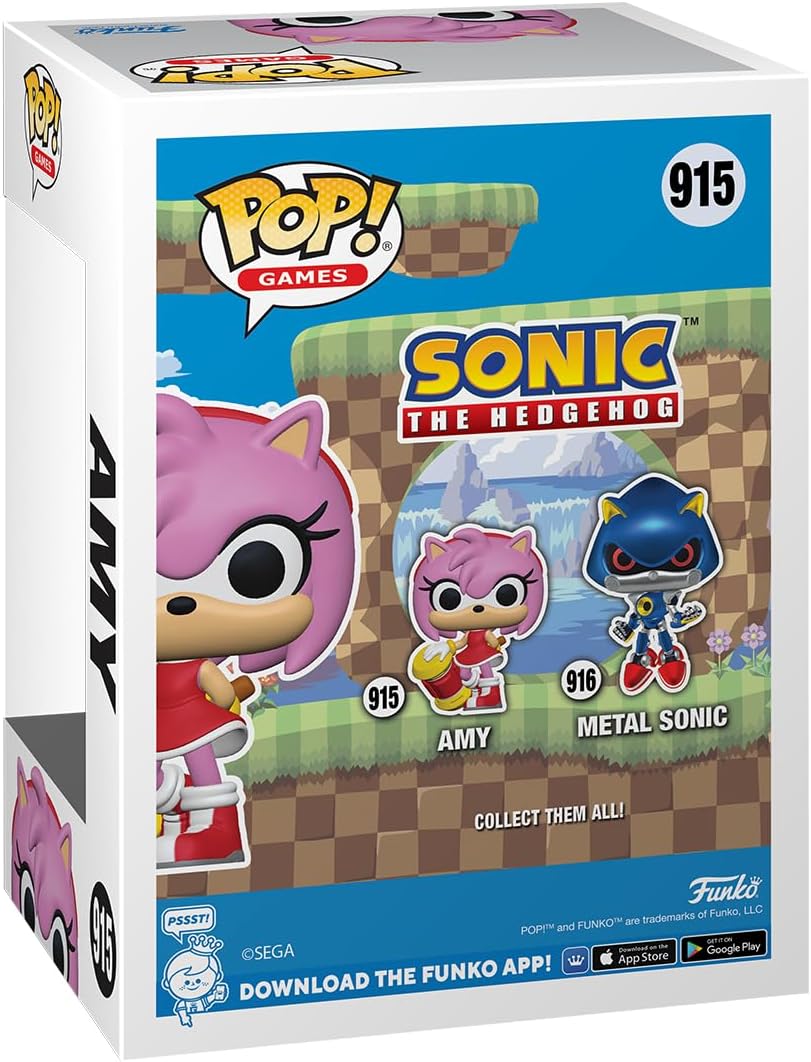 Funko POP! Games: Sonic Amy Rose Sonic The Hedgehog