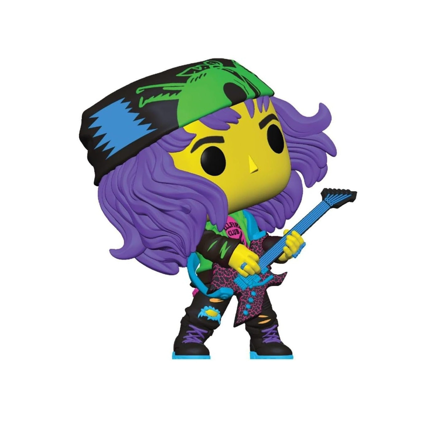 Funko Pop! Stranger Things Eddie with Guitar Blacklight Vinyl Figure #1462 Exclusive