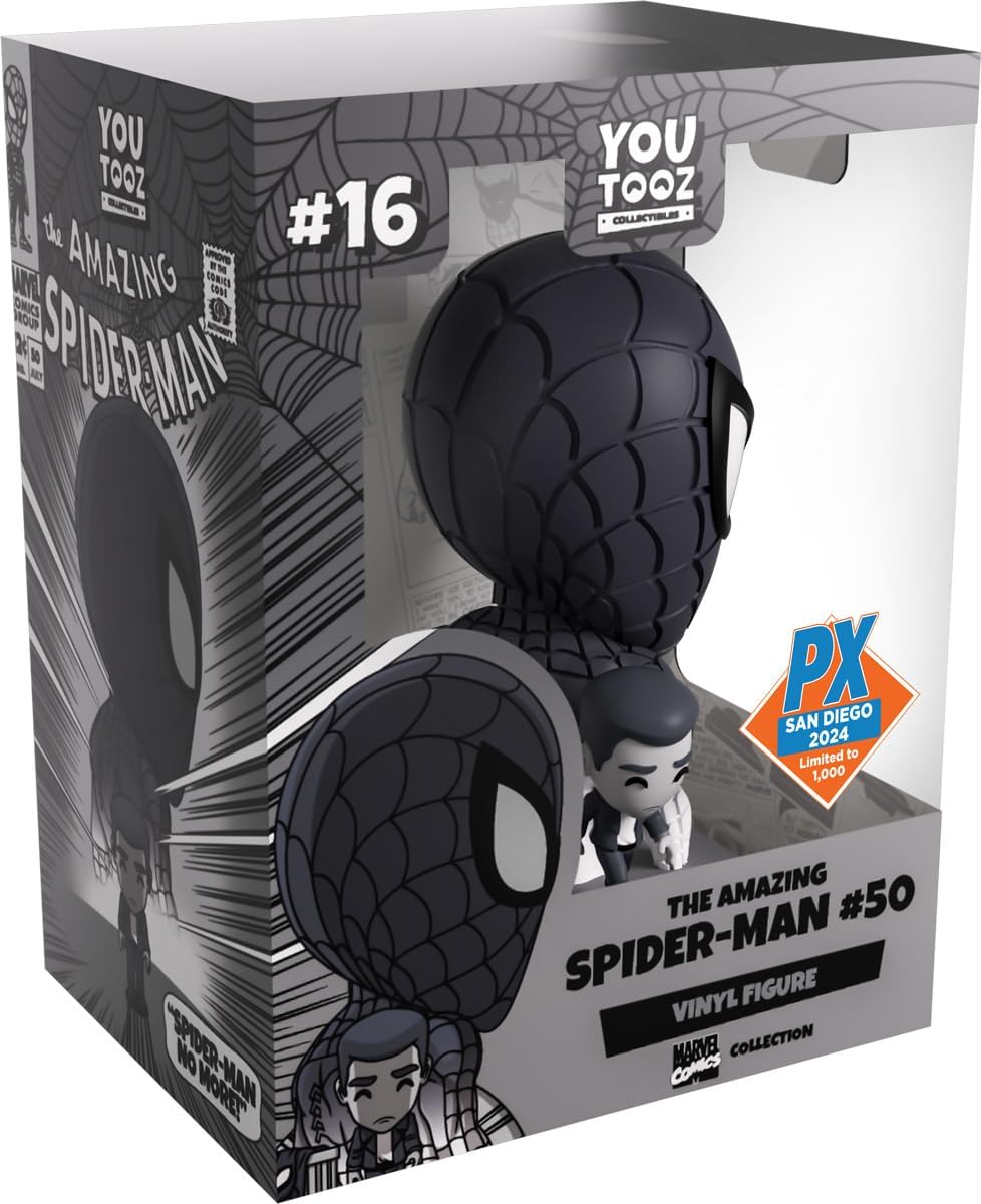 Youtooz San Diego 2024 Amazing Spider-Man #50 (Black & White) Previews Exclusive Vinyl Figure