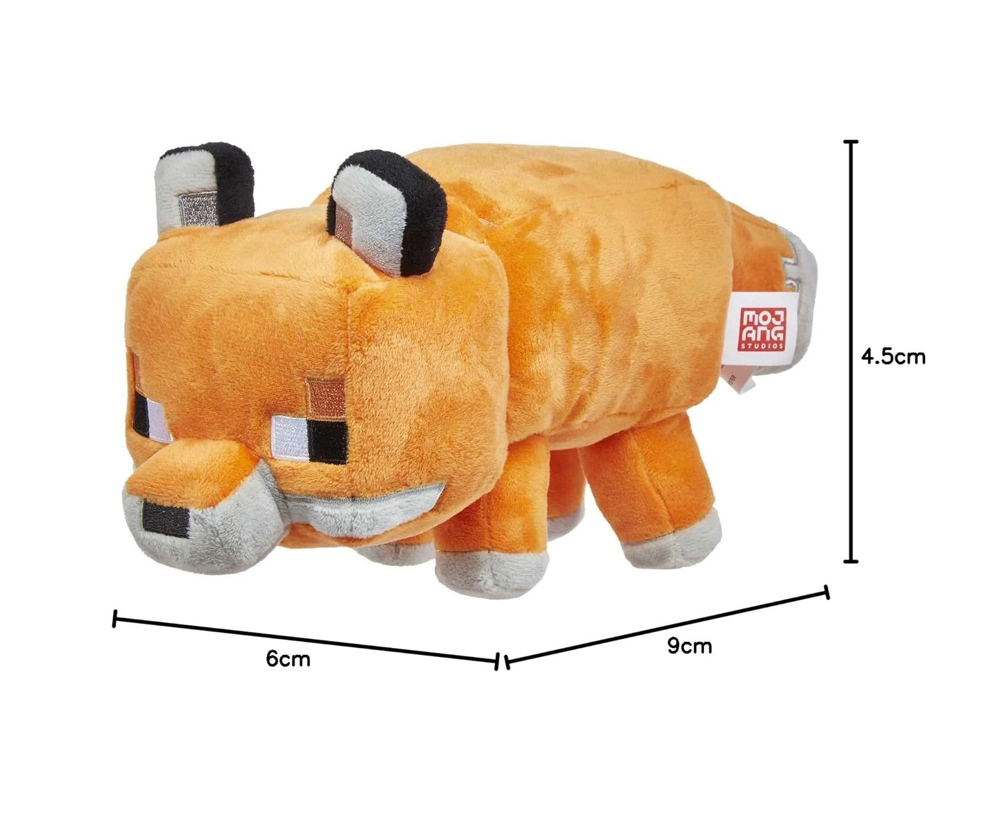 Mattel Minecraft Plush 8-in FOX Character Dolls, Soft, Collectible Gift for Fans Age 3 and Older