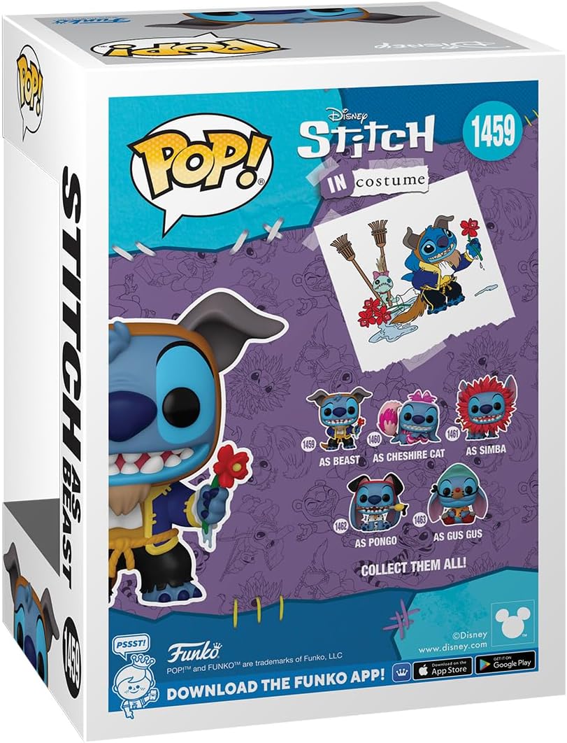 Funko Pop! Disney: Stitch in Costume - Beauty and The Beast, Stitch as Beast