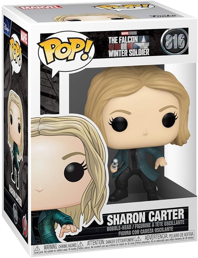Funko POP Marvel: The Falcon and The Winter Soldier - Sharon Carter, Multicolor, Standard