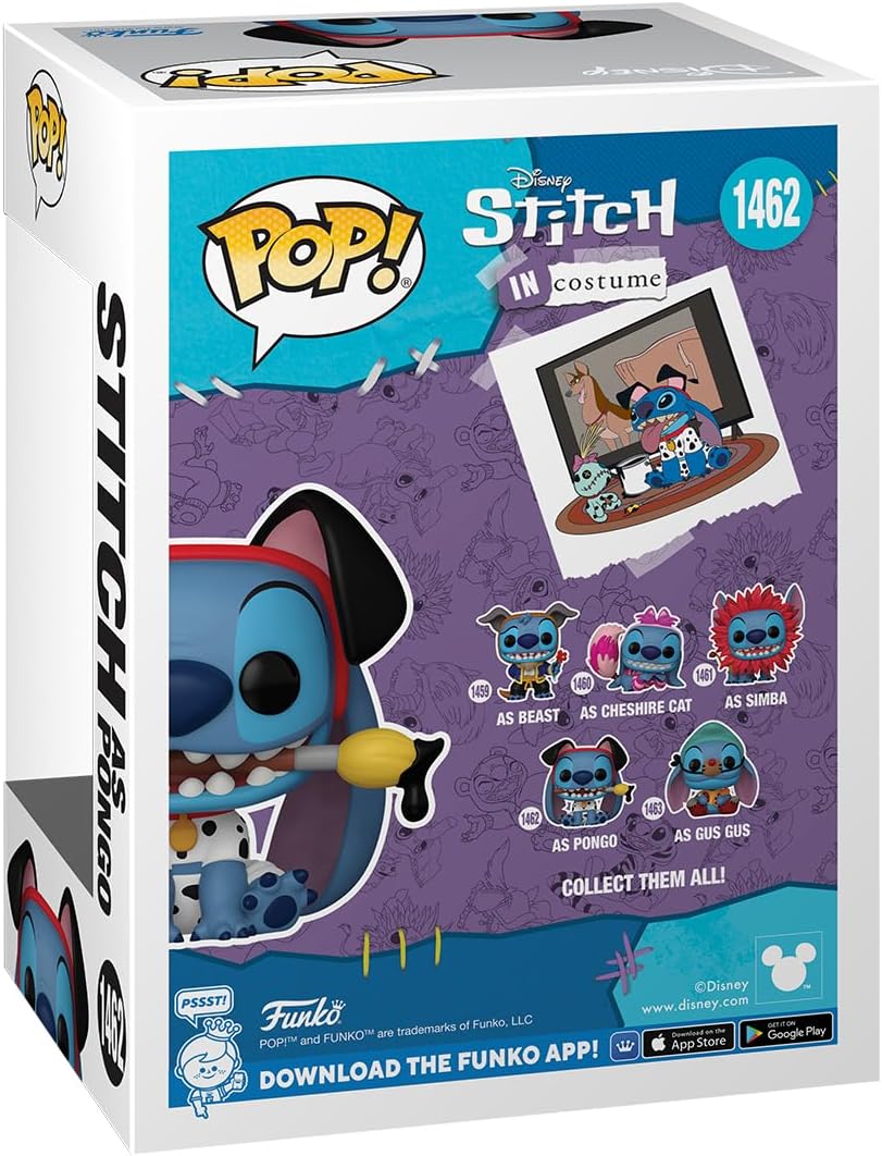 Funko Pop! Disney: Stitch in Costume - 101 Dalmatians, Stitch as Pongo