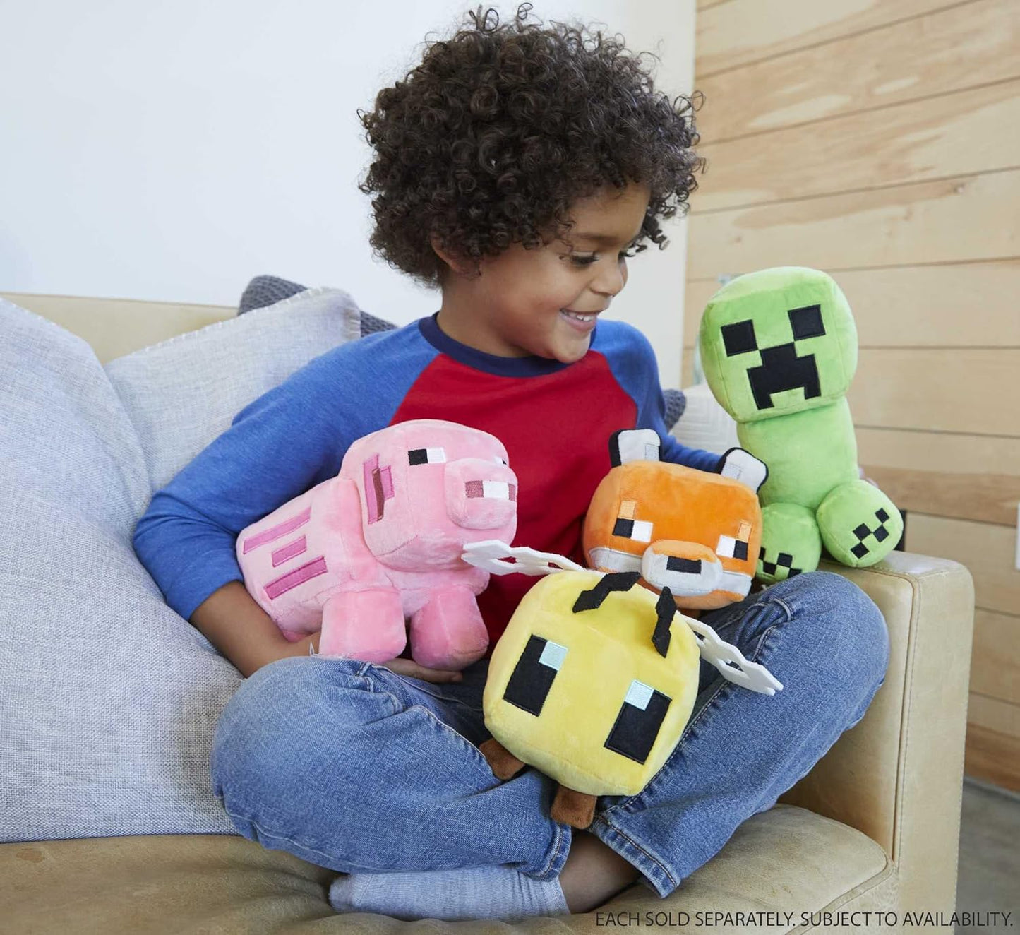 Mattel Minecraft PIG Basic Plush Character Soft Dolls, Video Game-Inspired Collectible Toy Gifts for Kids & Fans Ages 3 Years Old & Up