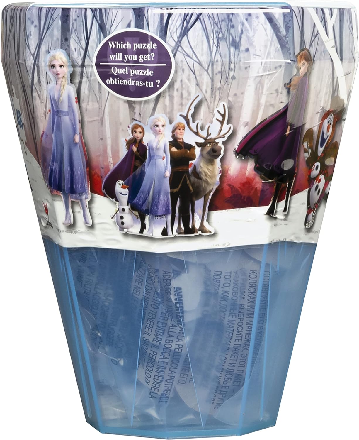Frozen Games Disney Frozen 2 48-Piece Surprise Puzzle in Plastic Gem-Shaped Storage Case