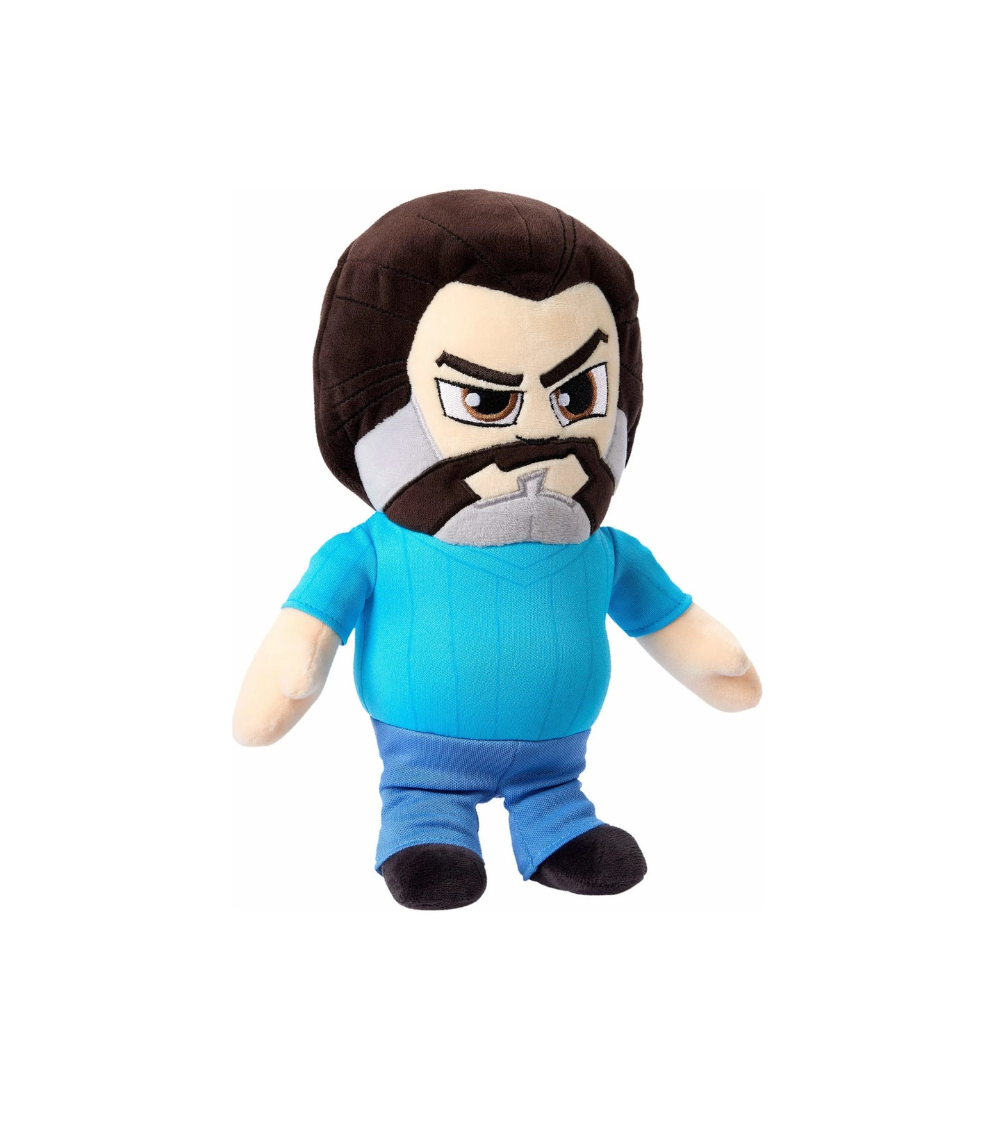 Minecraft Basic Plush Steve Jack Black Characters, 8-inch Collectible Soft Dolls