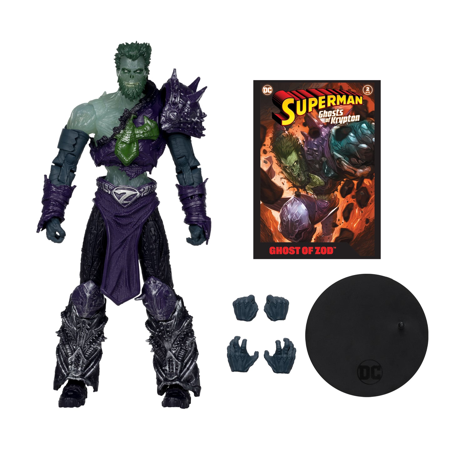 McFarlane Toys - DC Direct Page Punchers Ghost of Zod 7in Action Figure with Superman Comic