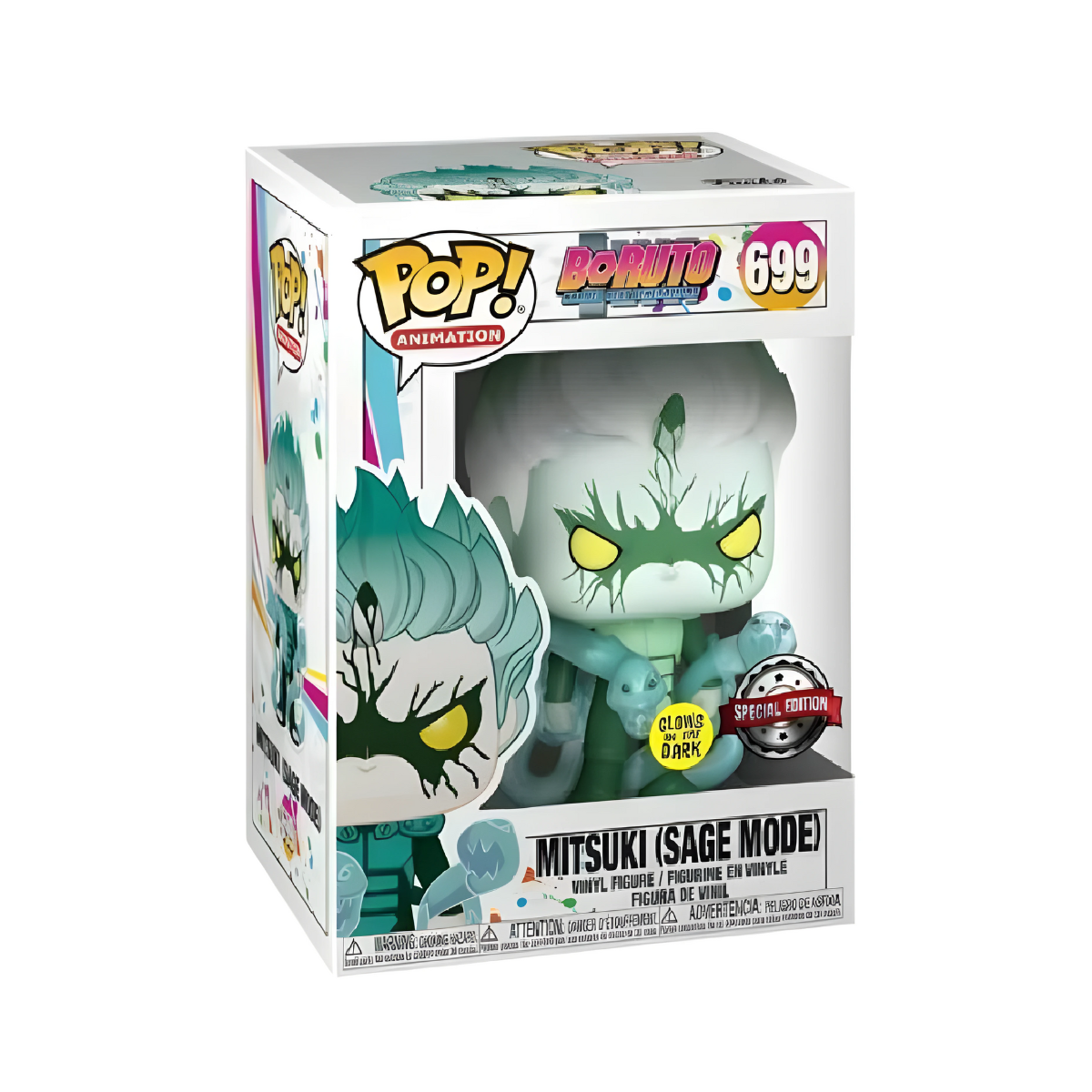 Funko Boruto: Naruto Next Generations Pop! Animation Mitsuki (Sage Mode) Glow-In-The-Dark Vinyl Figure Hot Topic Exclusive