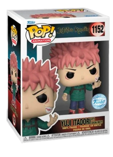 Funko Jujutsu Kaisen Pop Yuji with Sukuna Special Exclusive Vinyl Figure Hot Topic Expo