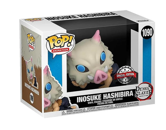 Funko Pop! Animation: Demon Slayer Inosuke Hashibira Lounging in Mask Special Edition Multicolor Exclusive Vinyl Figure