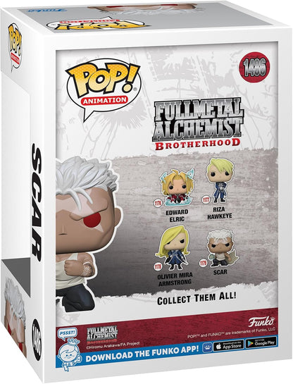 Funko Pop!: Fullmetal Alchemist Brotherhood Scar 1486 Glow in The Dark Exclusive