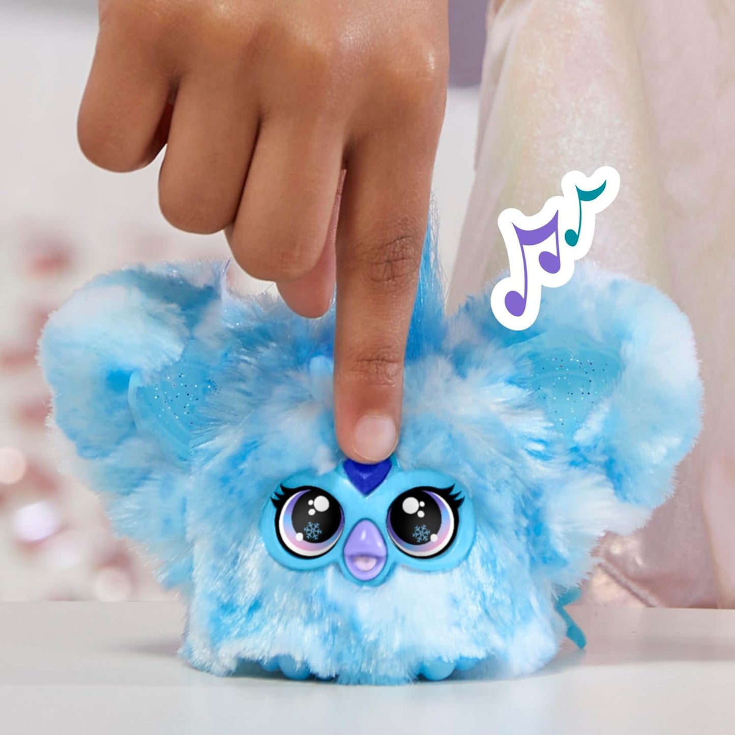 Furby Furblets SNO-Way Holiday Edition Mini Friend, 45+ Sounds, Holiday Music, Speaks Only Furbish