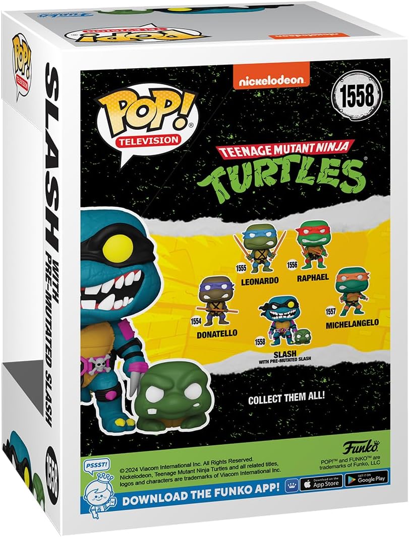 Funko Pop! & Buddy: Teenage Mutant Ninja Turtles - Slash with Pre-mutated Slash