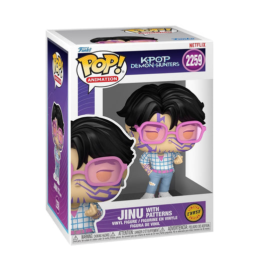 Funko Pop! Anime: Kpop Demon Hunters - Jinu Saja Boys Demon Pattern Limited Edition Chase Vinyl Figure