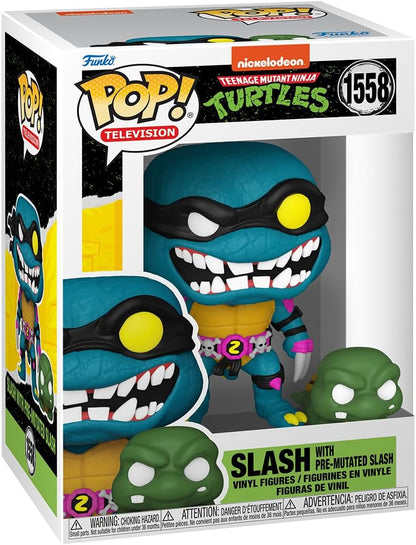 Funko Pop! & Buddy: Teenage Mutant Ninja Turtles - Slash with Pre-mutated Slash