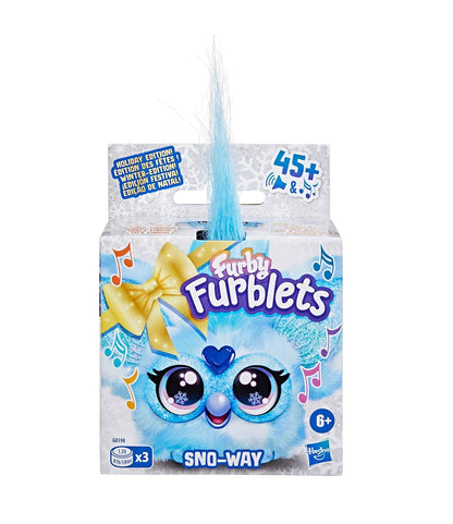 Furby Furblets SNO-Way Holiday Edition Mini Friend, 45+ Sounds, Holiday Music, Speaks Only Furbish