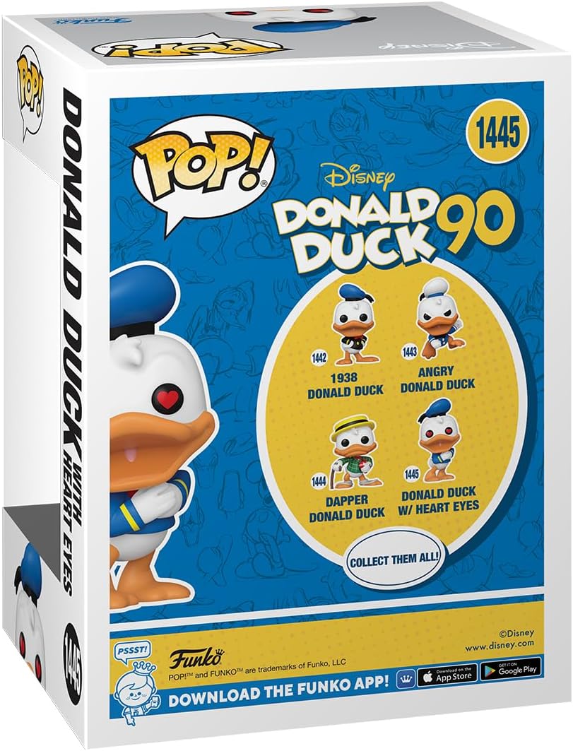 Funko Pop! Disney: Donald Duck 90th Anniversary - Donald Duck with Heart Eyes