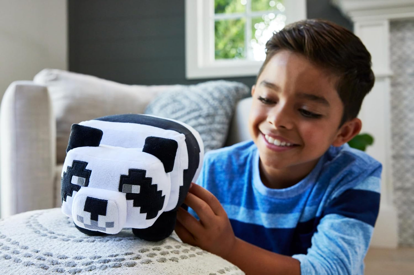 Mattel Minecraft Basic Panda Plush, Video-Game Character Soft Doll, Collectible Toy Gift for Ages 3 Years & Older