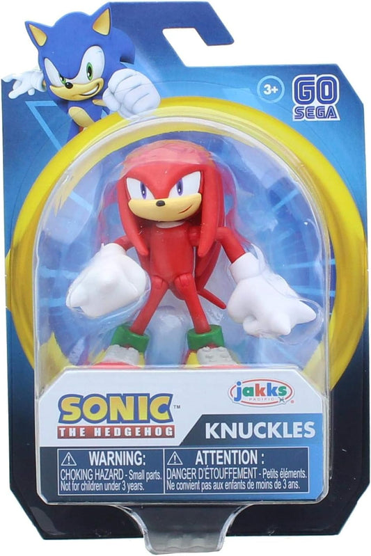 Sonic The Hedgehog Action Figure 2.5 Inch Knuckles Collectible Toy, Red