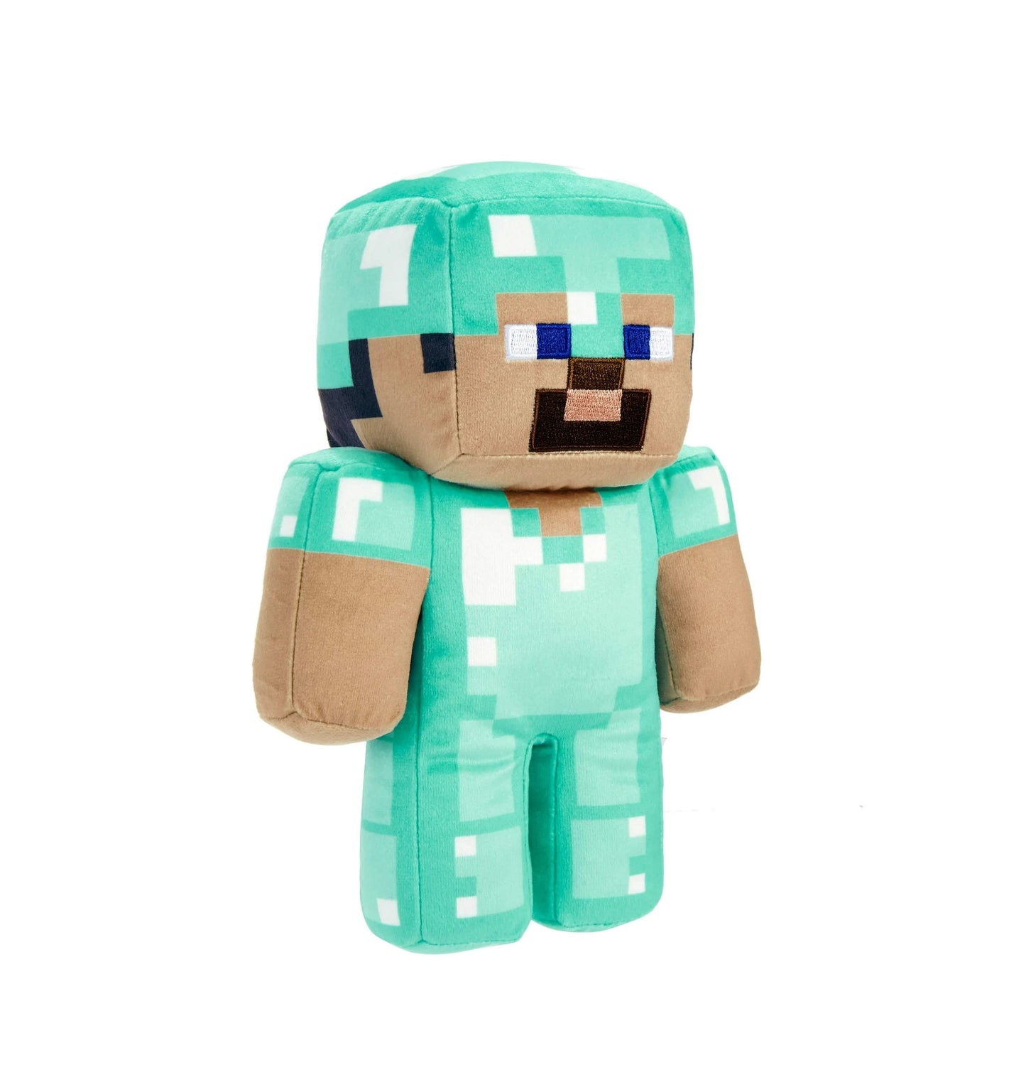 Mattel Minecraft Diamond Steve Plush Character, 8-inch