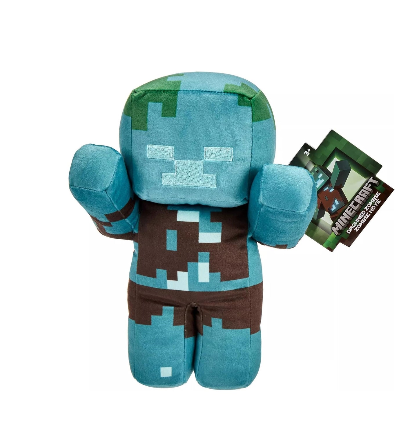 Minecraft 8" Drowned Zombie Plush