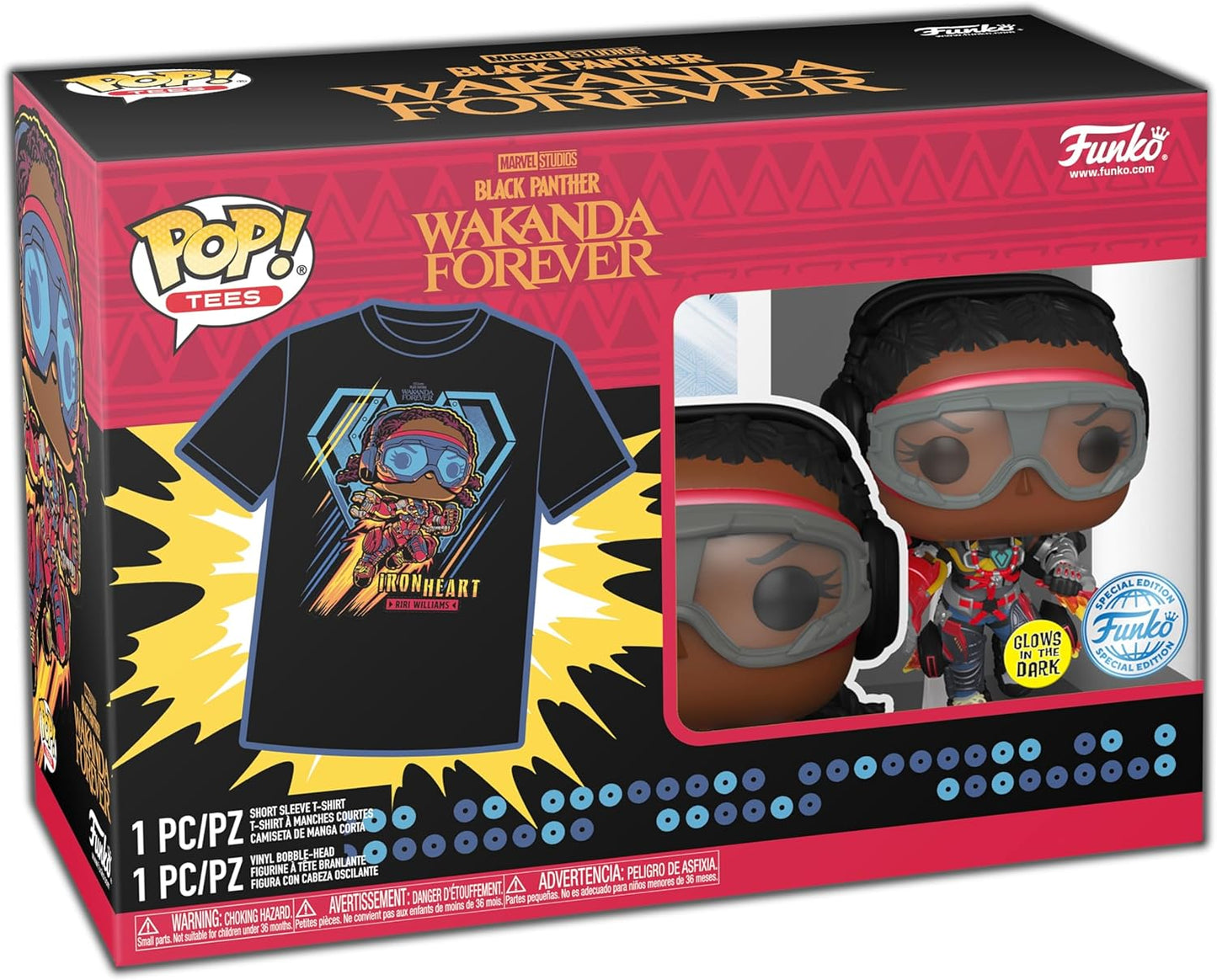 Funko Pop! & Tee: Marvel - Black Panther: Wakanda Forever - Ironheart MK1 - L