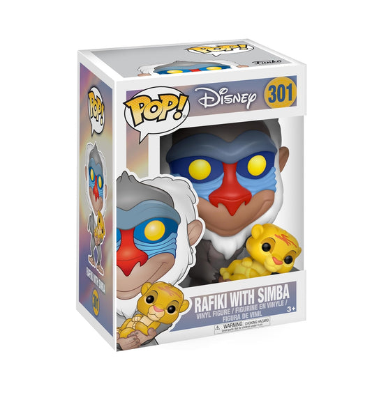 Funko POP Pop Disney Lion King-Rafiki with Simba Toy