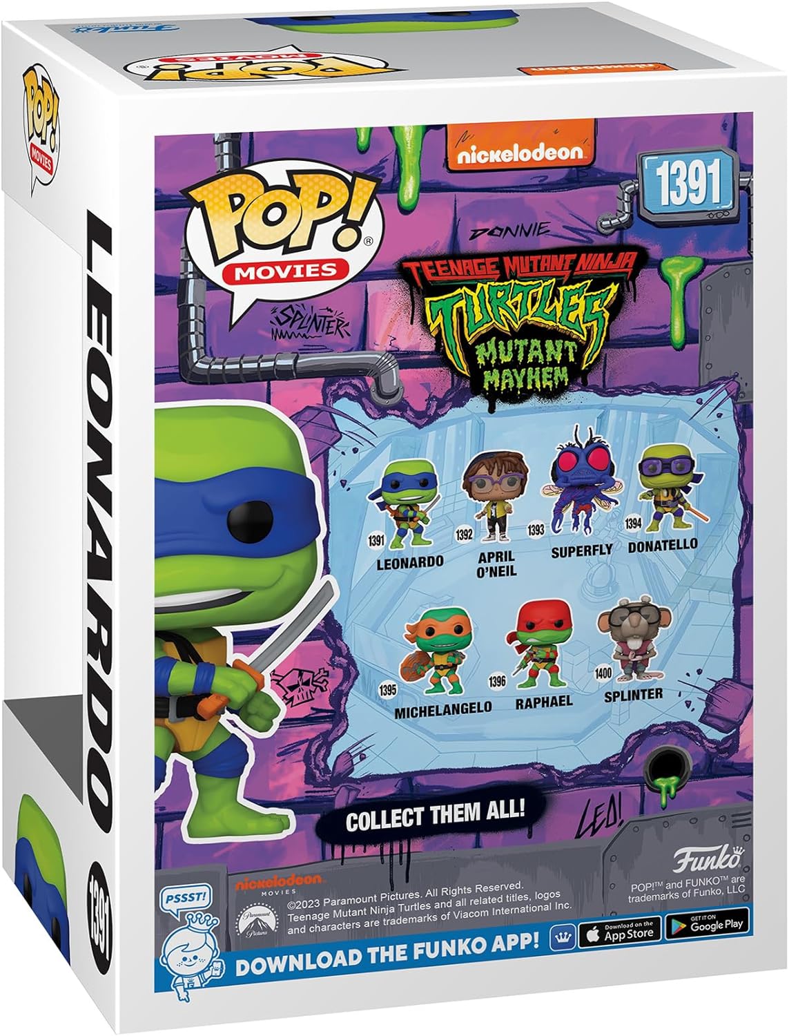 Funko Pop! Movies: Teenage Mutant Ninja Turtles: Mutant Mayhem - Leonardo