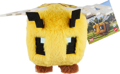 Mattel Minecraft Plush Toy, Bee Soft Doll Inspired by A Minecraft Movie Character, 8-inch Collectible