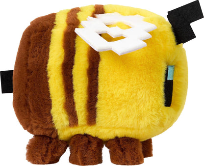 Mattel Minecraft Plush Toy, Bee Soft Doll Inspired by A Minecraft Movie Character, 8-inch Collectible
