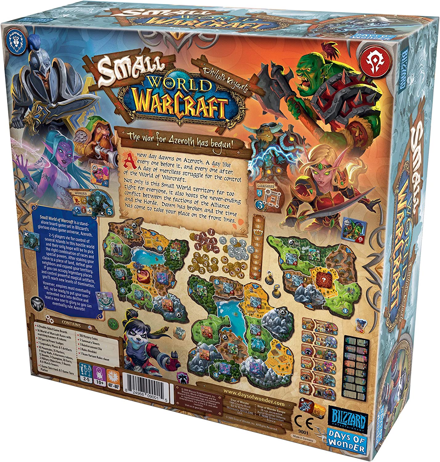Small World of Warcraft Board Game Fantasy Civilization Game