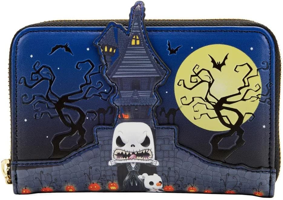 Loungefly Disney Nightmare Before Christmas Jack Skellington Zip-Around Wallet