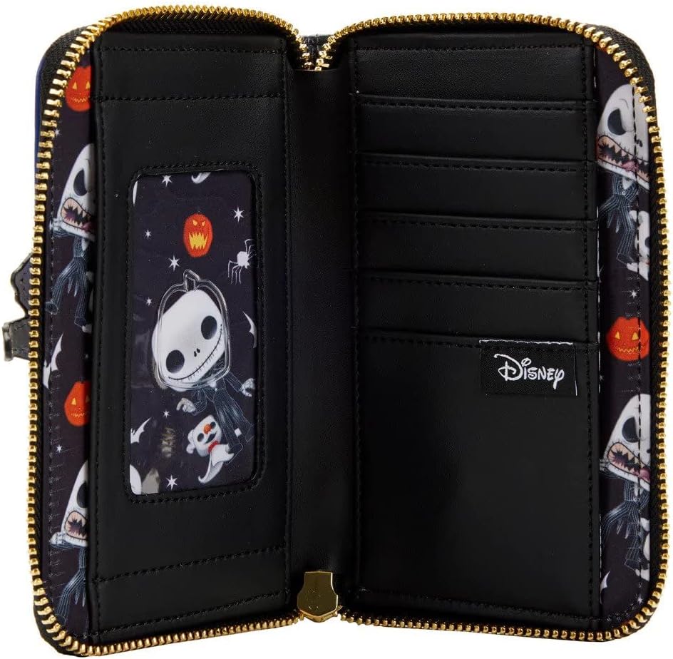 Loungefly Disney Nightmare Before Christmas Jack Skellington Zip-Around Wallet