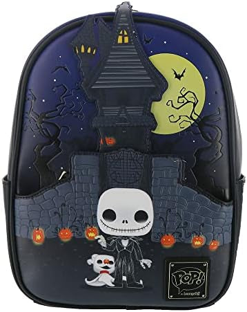 Loungefly Disney NBC Jack Skellington House Mini Backpack