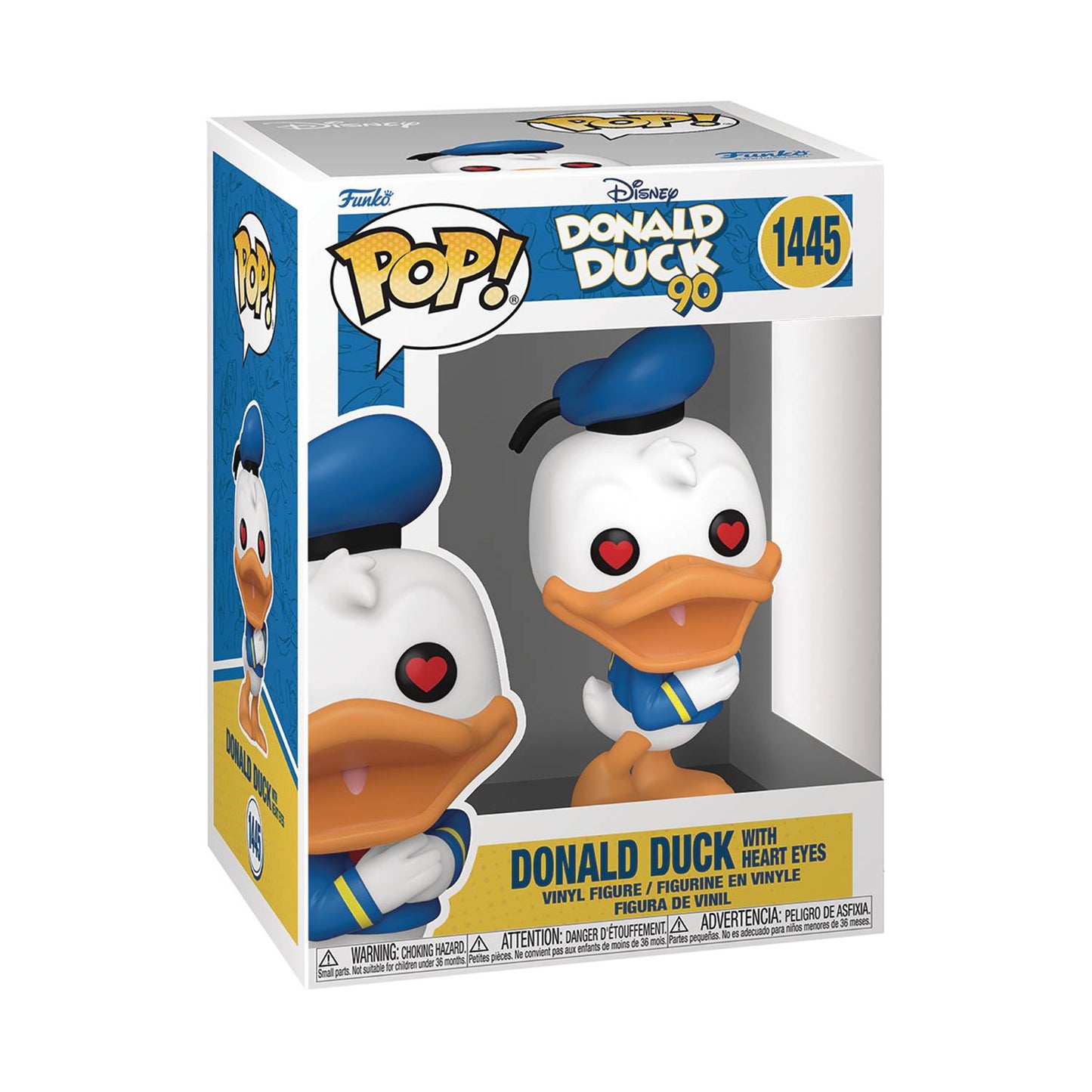 Funko Pop! Disney: Donald Duck 90th Anniversary - Donald Duck with Heart Eyes