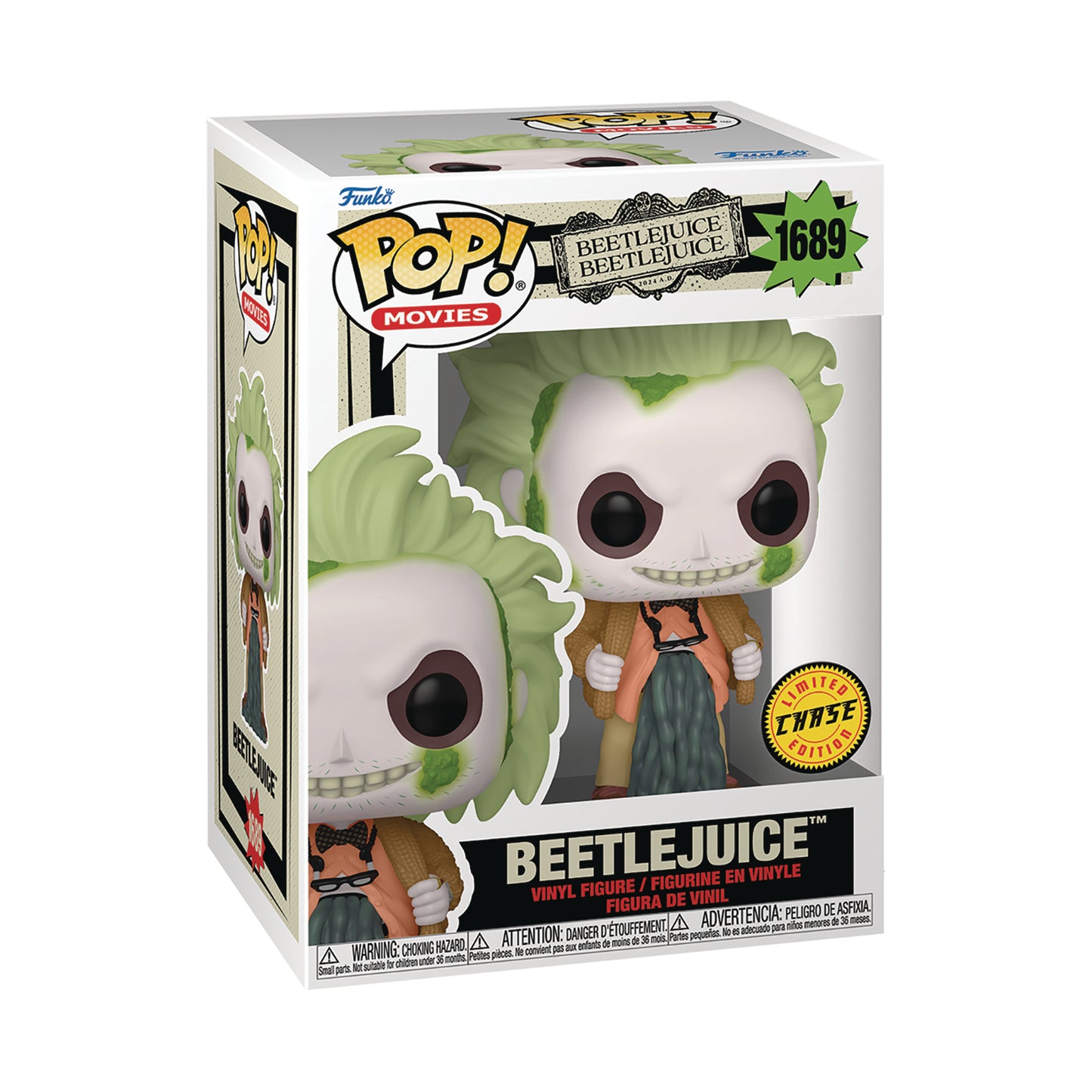 Funko Pop! Movies: Beetlejuice Beetlejuice - Beetlejuice with Chase (Styles May Vary)