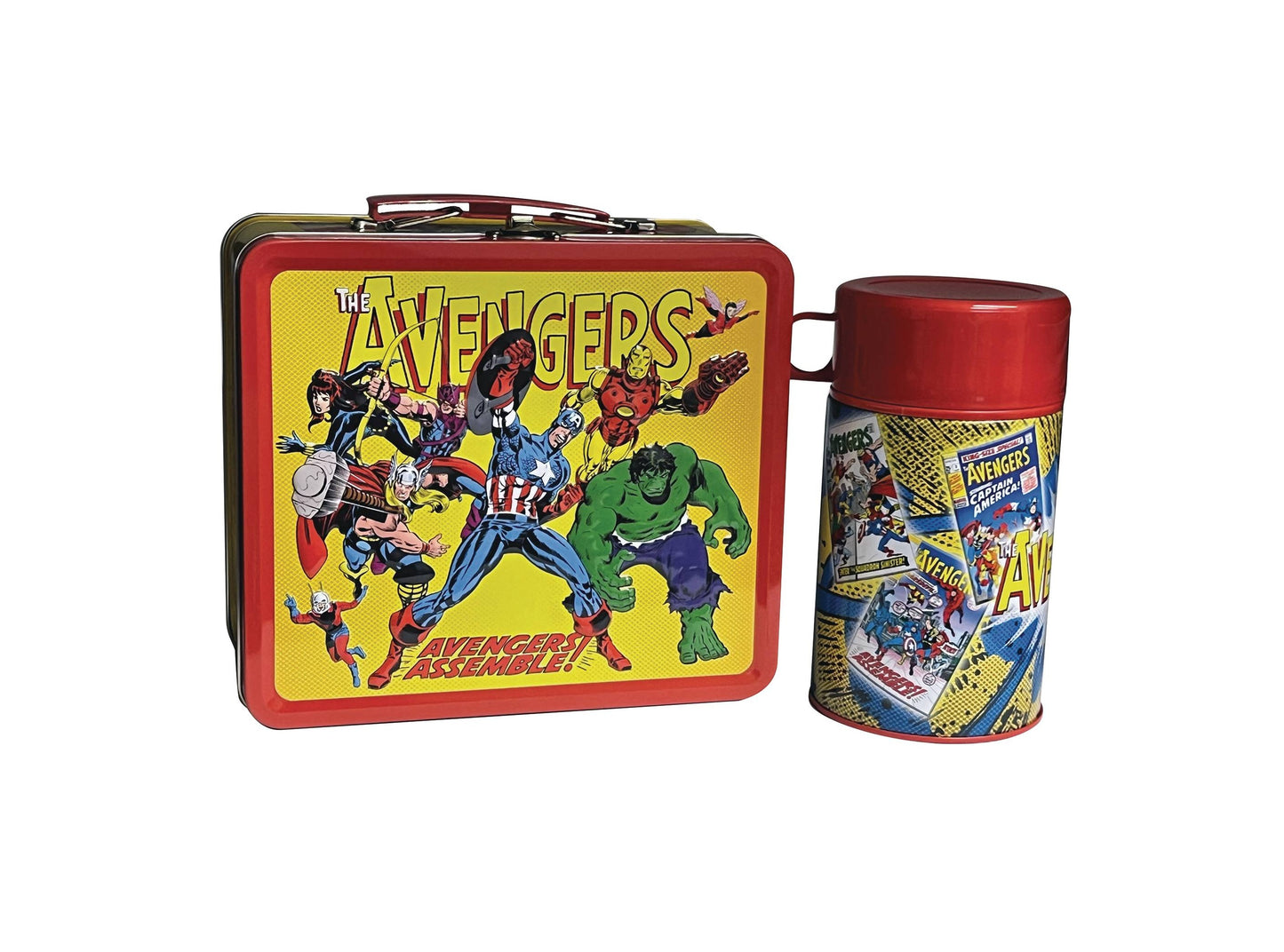 Surreal Entertainment Avengers Assemble Tin Titans Previews Exclusive Lunch Box with Beverage Container